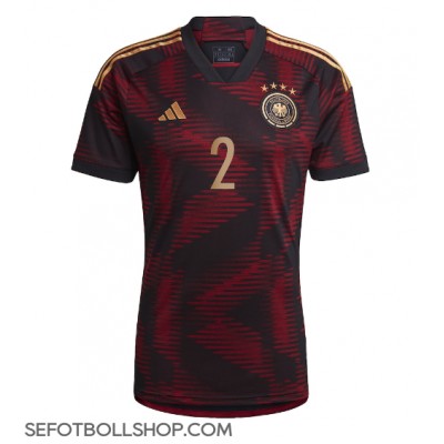 Billiga Tyskland Antonio Rudiger #2 Borta fotbollskläder VM 2022 Kortärmad